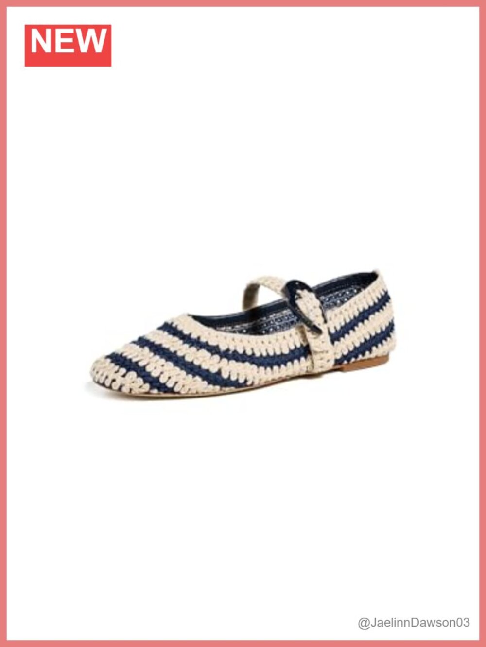 Women's Crochet Flat Shoes with Cushioned Footbed